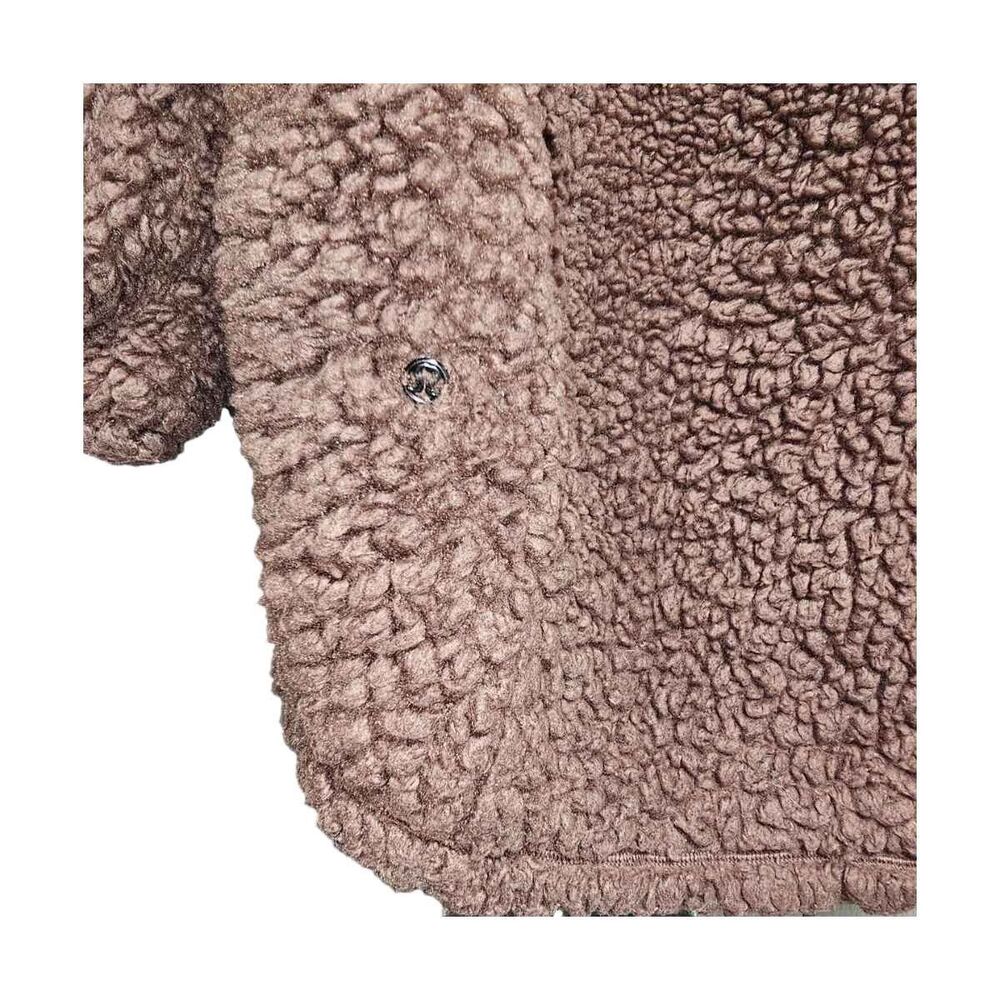 Lululemon Warmth Restore Sherpa Long Pullover Funnel Neck Sweater Smokey Topaz 6 - Picture 7 of 15